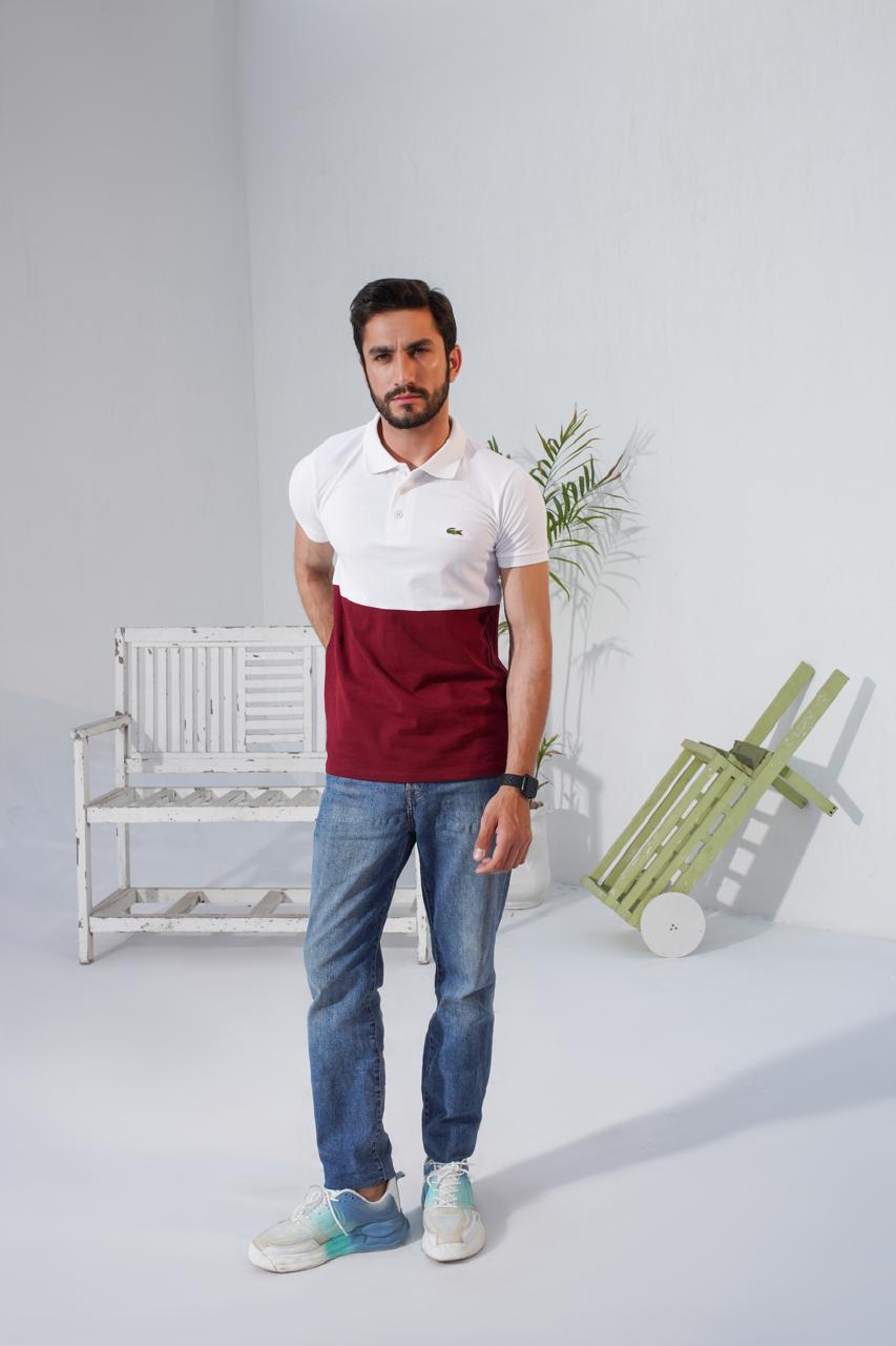 LCST Exclusive T Shirt - White Mehroon