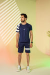 Adi strips Drifit Tee - Navy