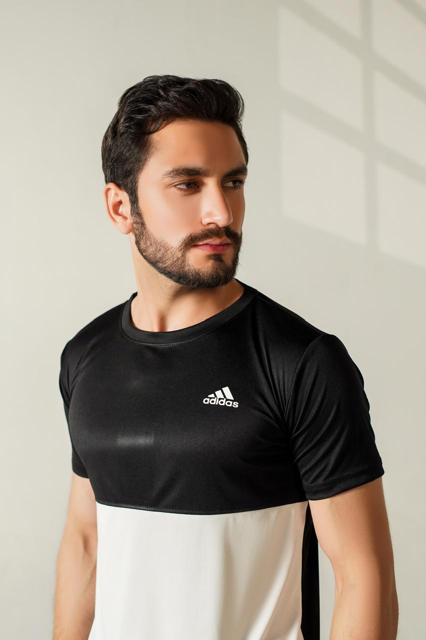 Adi Drifit Tee - Black & White